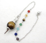 8Pcs Natural Gemstone Quartz Crystal Amethyst Pendulum Pendant