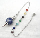 8Pcs Natural Gemstone Quartz Crystal Amethyst Pendulum Pendant