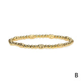 Personalized Round Bead Elastic Bracelet for Men and Women