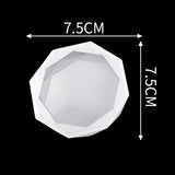 8Pcs Resin Coaster Heart & Round Silicone Mold, Diamond Edge Coaster Stand Mold