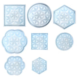8Pcs Resin Geometric Storage Tray Moulds for DIY Crafts