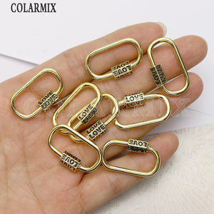8Pcs Round Clasp Pendant for Necklace Making