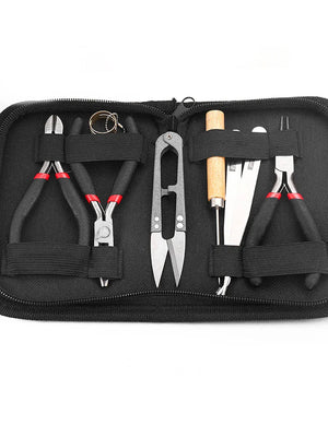 8Pcs DIY Jewelry Kit Mini Hand Plier Set Charm Jewelry Tool Set