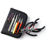 8Pcs Jewelry Making Pliers Set Round Nose Cutter Scissor Beading Tweezers