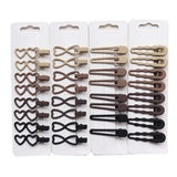 8Pcs/Set Vintage Frosted Hairpins Alloy Hair Clips Female Accessories