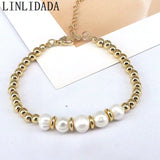 8Pcs Freshwater Pearl Beaded Bracelet Adjustable Wedding Jewelry