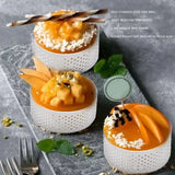 Stainless Steel Tart Ring 8Pcs, Cake Mousse Mold Round Metal Mold
