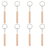 8Pcs Stick Shaped Pendant Keychain Unique Key Chain