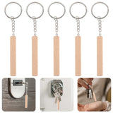 8Pcs Stick Shaped Pendant Keychain Unique Key Chain