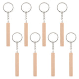 8Pcs Stick Shaped Pendant Keychain Unique Key Chain