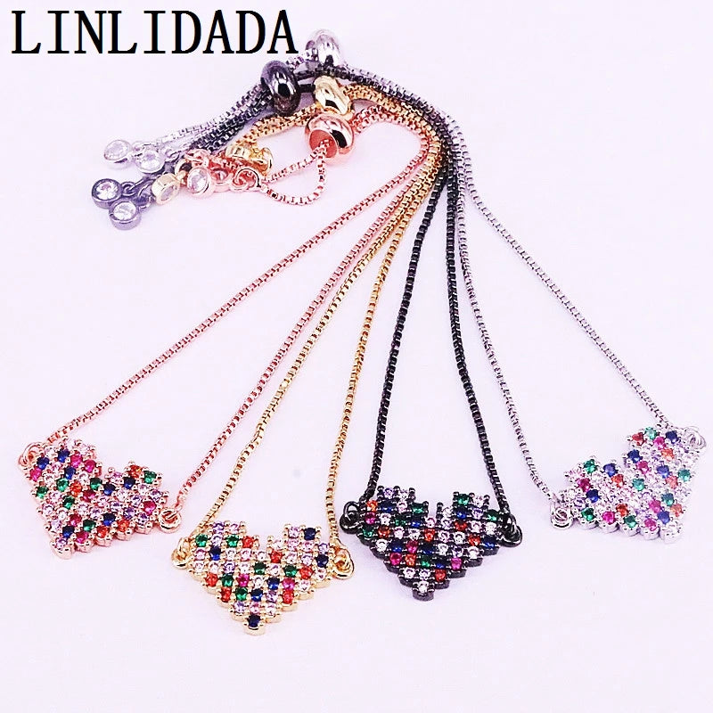 8Pcs Top Rainbow Charm Bracelets & Bangles for Women