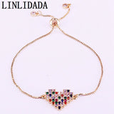 8Pcs Top Rainbow Charm Bracelets & Bangles for Women