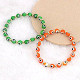 Boho Beach Copper Beads Eyes Bracelet Set