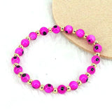 Boho Beach Copper Beads Eyes Bracelet Set