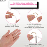 8Pcs Silicone Clear Ring Size Adjuster Resizer for Loose Rings