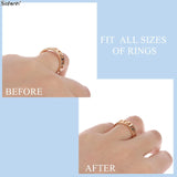 8Pcs Silicone Clear Ring Size Adjuster Resizer for Loose Rings