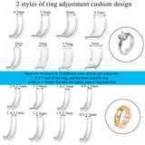 8Pcs Silicone Clear Ring Size Adjuster Resizer for Loose Rings