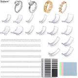 8Pcs Silicone Clear Ring Size Adjuster Resizer for Loose Rings