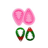 8Pcs Christmas Tear Drop Shape Resin Earring Molds for Jewelry Making
