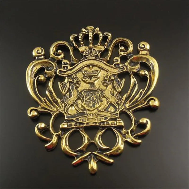 Antiqued Crown Shaped Charming Pendants Vintage Necklace Bracelet Charms