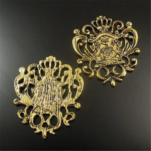 Antiqued Crown Shaped Charming Pendants Vintage Necklace Bracelet Charms