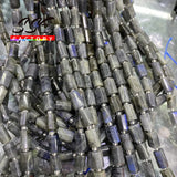 Grey Labradorite Stone Beads Cylinder for Jewelry Making