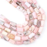 8X11mm Pink Opal Stone Beads Jewelry Making DIY Bracelets Necklace 7.5in