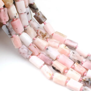 8X11mm Pink Opal Stone Beads Jewelry Making DIY Bracelets Necklace 7.5in
