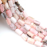 8X11mm Pink Opal Stone Beads Jewelry Making DIY Bracelets Necklace 7.5in