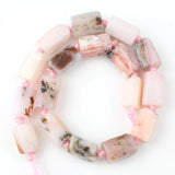 8X11mm Pink Opal Stone Beads Jewelry Making DIY Bracelets Necklace 7.5in