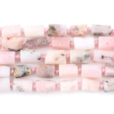 8X11mm Pink Opal Stone Beads Jewelry Making DIY Bracelets Necklace 7.5in