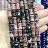 8X12MM Natural Stone Bamboo Shape Beads DIY Jewelry Making