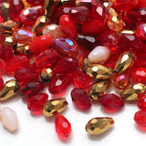 Crystal Drop Pendant Crafts Mixed Teardrop Glass Loose Beads