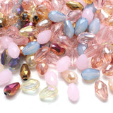 Crystal Drop Pendant Crafts Mixed Teardrop Glass Loose Beads