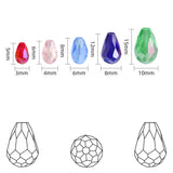 Crystal Drop Pendant Crafts Mixed Teardrop Glass Loose Beads