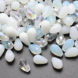 Crystal Drop Pendant Crafts Mixed Teardrop Glass Loose Beads