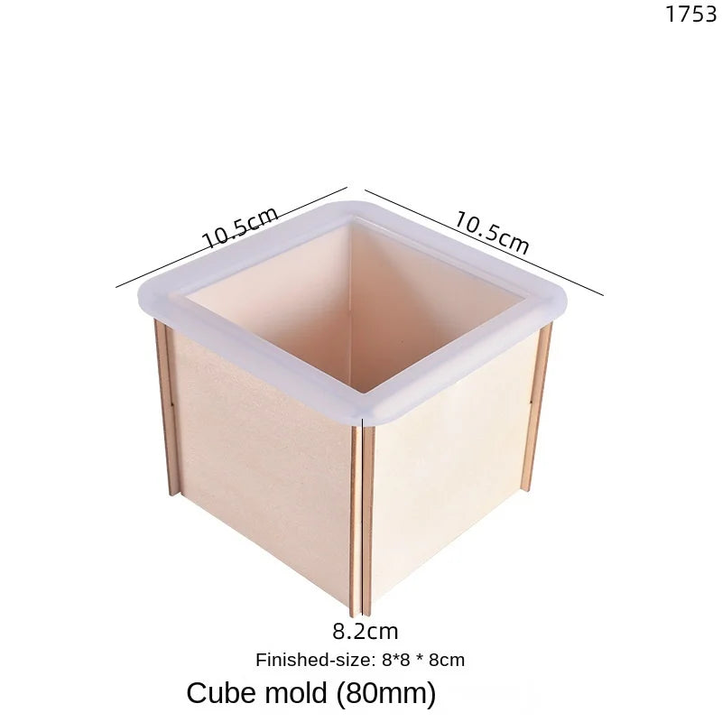 Epoxy Resin Cube Silica Gel Mold for DIY Specimens Handicrafts