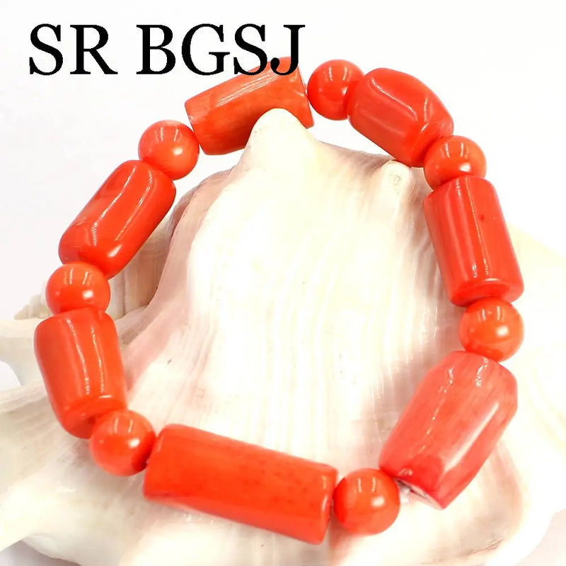Orange Coral Women Adjustable Bracelet