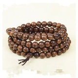 8mm 108 Bead Vietnamese Agarwood Aloeswood Men's Bracelet