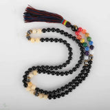 8mm 108 Chakra Agate Bead Necklace Emotional Spirituality Healing Chain