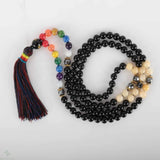 8mm 108 Chakra Agate Bead Necklace Emotional Spirituality Healing Chain