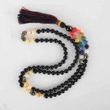 8mm 108 Chakra Agate Bead Necklace Emotional Spirituality Healing Chain