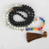 8mm 108 Natural 7 Chakra Agate Jade Beads Necklace