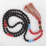 8mm 108 knot Red Turquoise Moonstone Agate Necklace - Spirituality Healing Bless