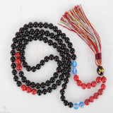 8mm 108 knot Red Turquoise Moonstone Agate Necklace - Spirituality Healing Bless