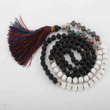Turquoise Agate Beads Necklace - Buddhism Emotional Chain Cuff