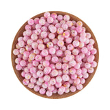 100Pcs Round Acrylic Beads Multicolor Loose Bead Jewelry DIY Accessory