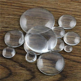 Round Flat Back Clear Glass Cabochon, High Quality, Wholesale Promotion