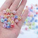 8mm 10mm 12mm Acrylic Beads Mix Round Loose DIY Bracelet Earrings Necklace