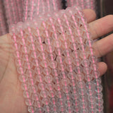 Natural Rose Quartz Stone Beads 8mm 10mm 12mm Loose Gem Beads for Jewelry Making